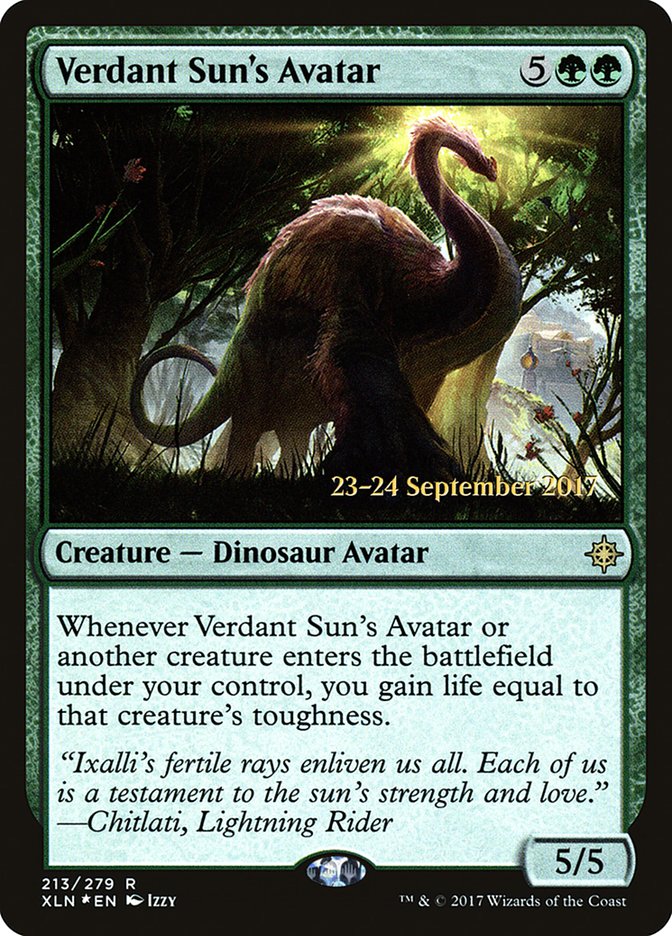 Verdant Sun's Avatar [Ixalan Prerelease Promos] | Chromatic Games