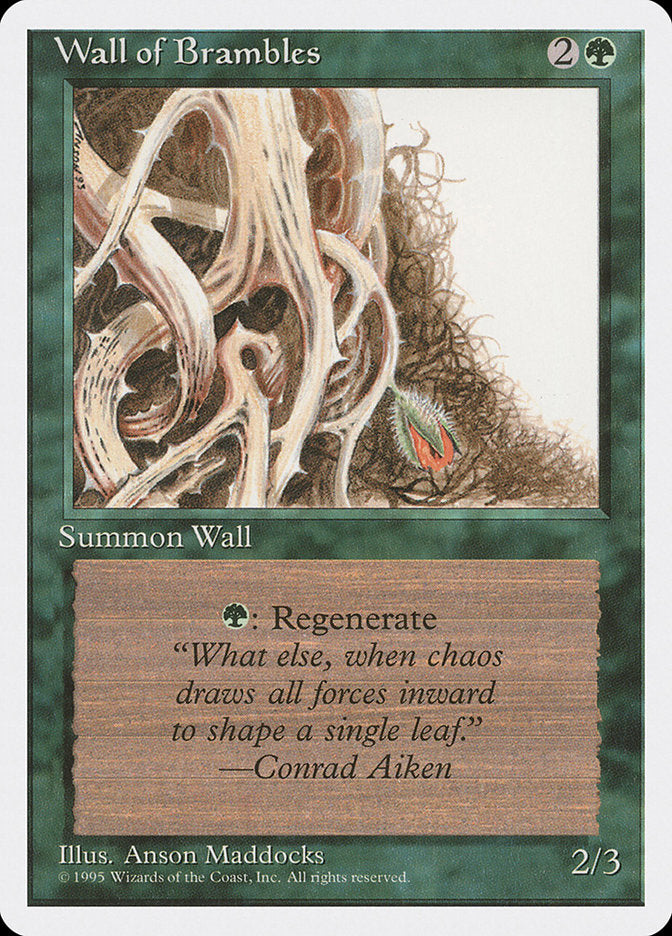 Wall of Brambles [Fourth Edition] | Chromatic Games