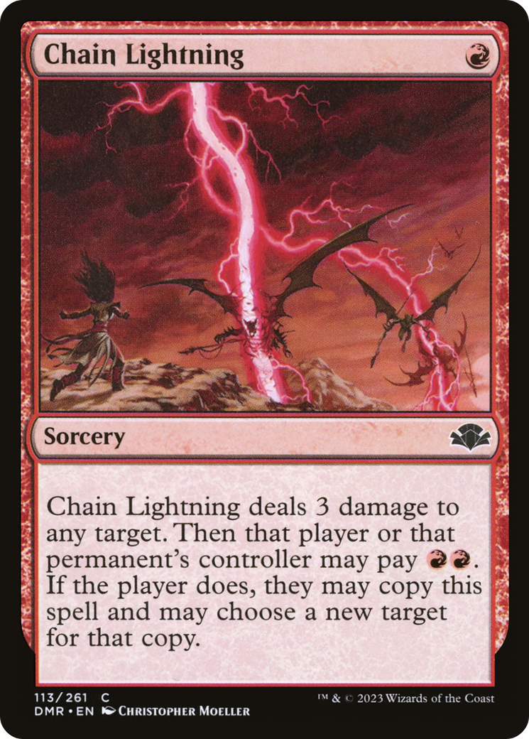 Chain Lightning [Dominaria Remastered] | Chromatic Games