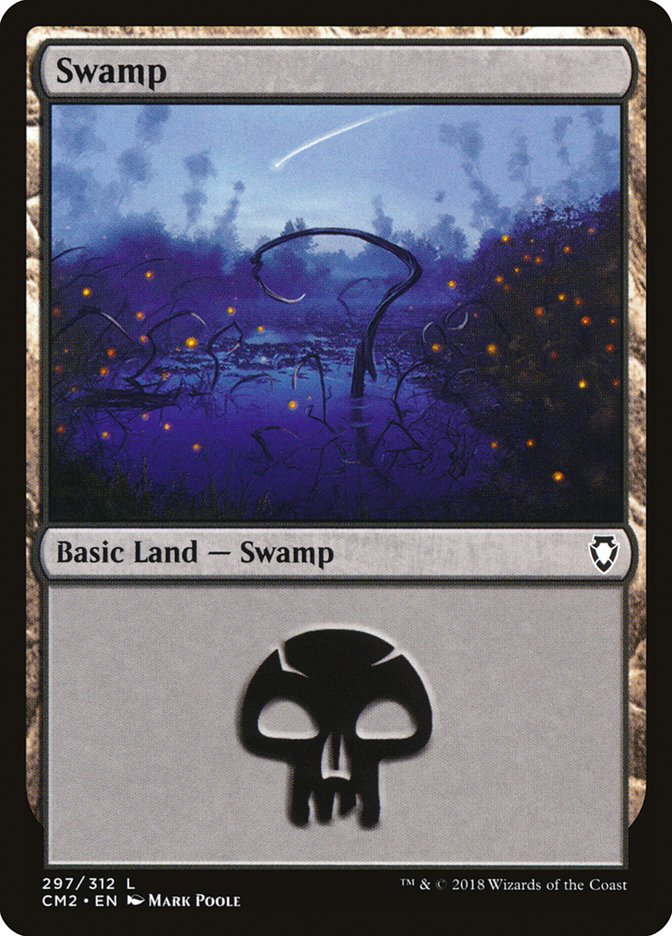 Swamp (297) [Commander Anthology Volume II] | Chromatic Games