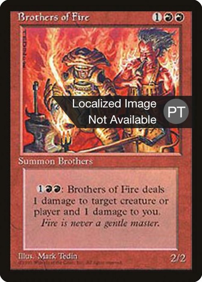 Brothers of Fire [Fourth Edition (Foreign Black Border)] | Chromatic Games