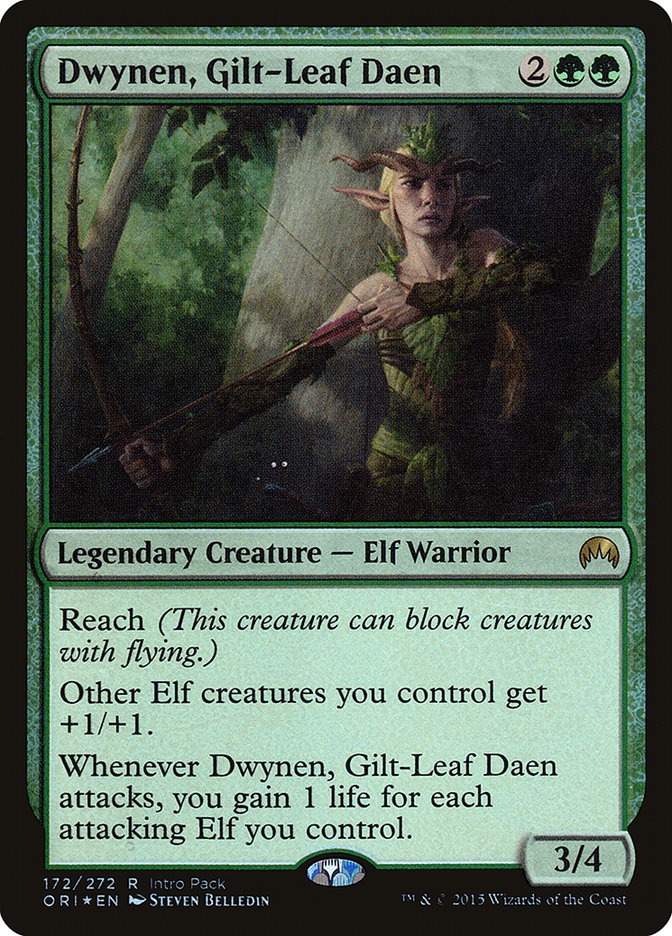 Dwynen, Gilt-Leaf Daen (Intro Pack) [Magic Origins Promos] | Chromatic Games