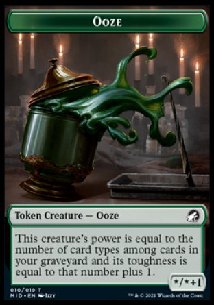 Clue // Ooze Double-Sided Token [Innistrad: Midnight Hunt Tokens] | Chromatic Games