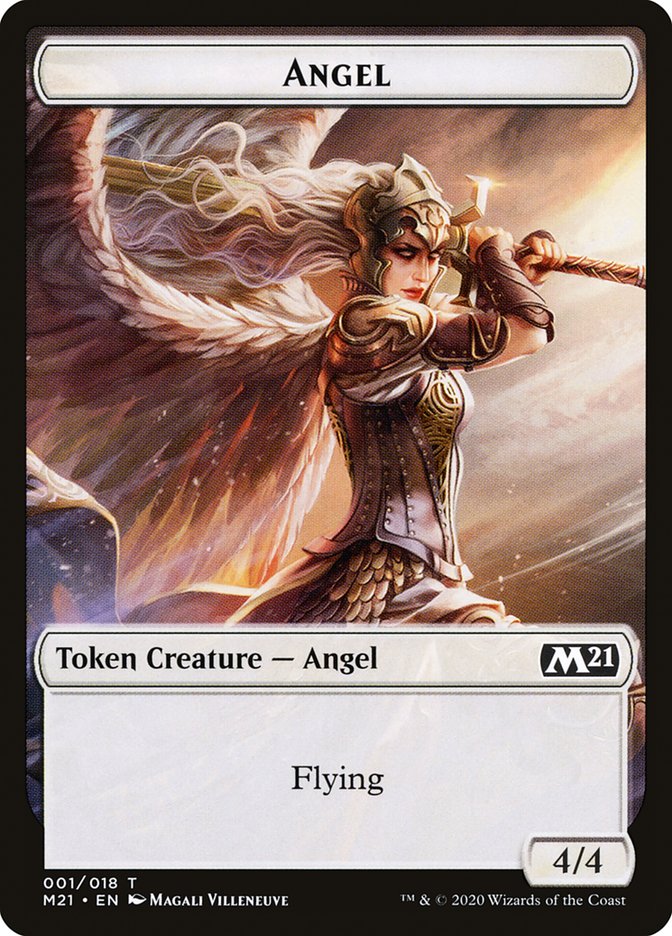 Angel Token [Core Set 2021 Tokens] | Chromatic Games