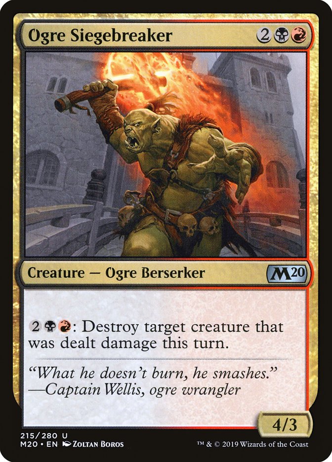 Ogre Siegebreaker [Core Set 2020] | Chromatic Games