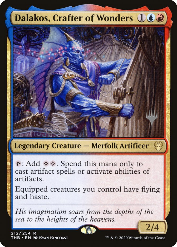 Dalakos, Crafter of Wonders (Promo Pack) [Theros Beyond Death Promos] | Chromatic Games