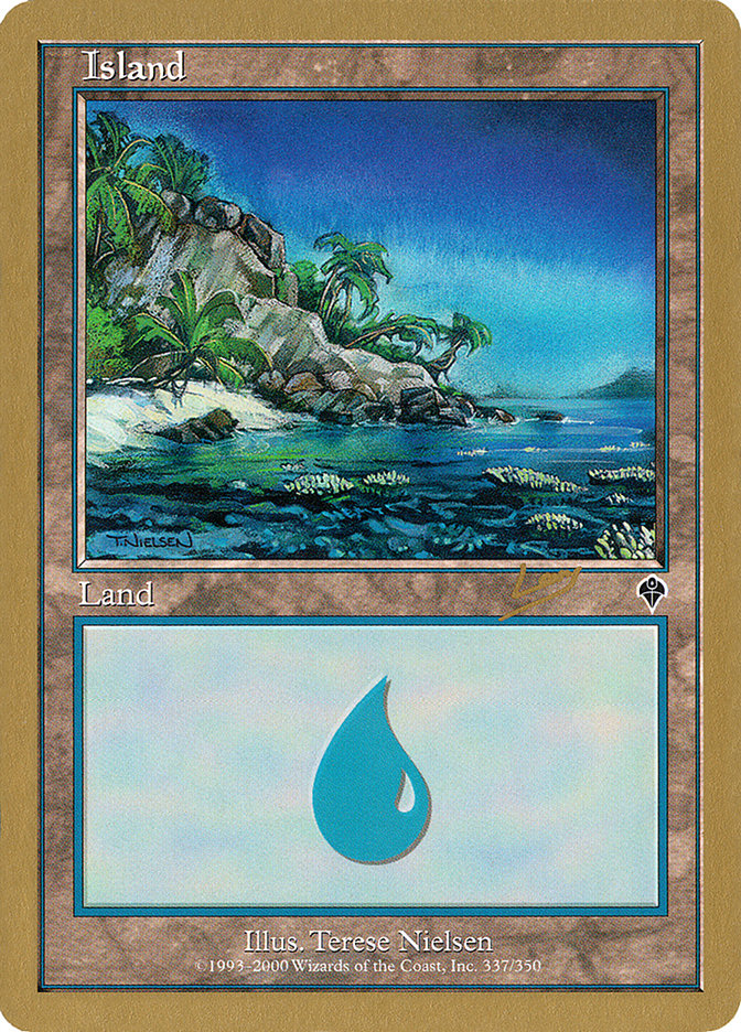 Island (rl337a) (Raphael Levy) [World Championship Decks 2002] | Chromatic Games