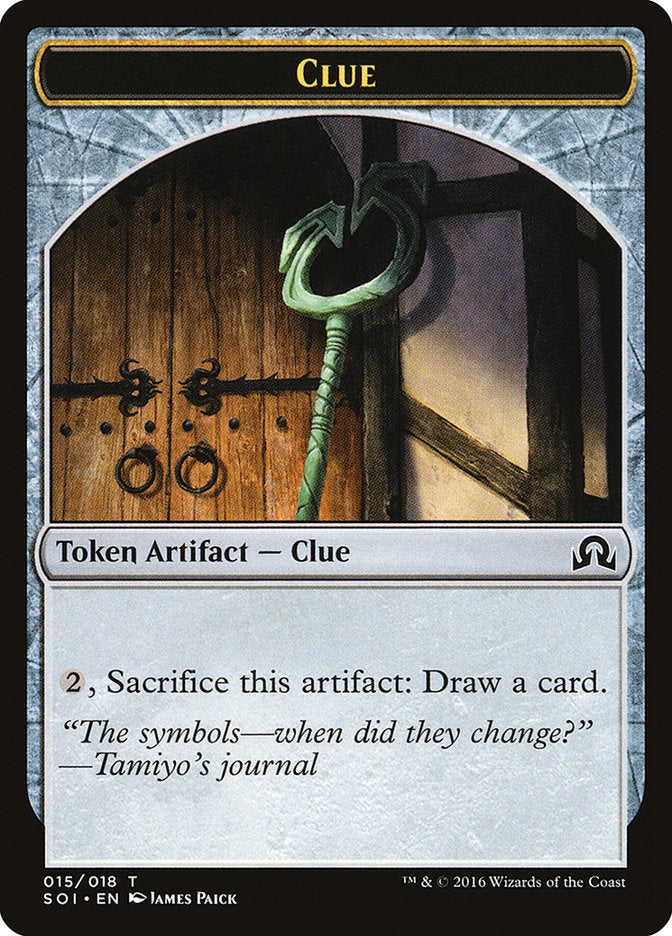 Clue Token (015/018) [Shadows over Innistrad Tokens] | Chromatic Games