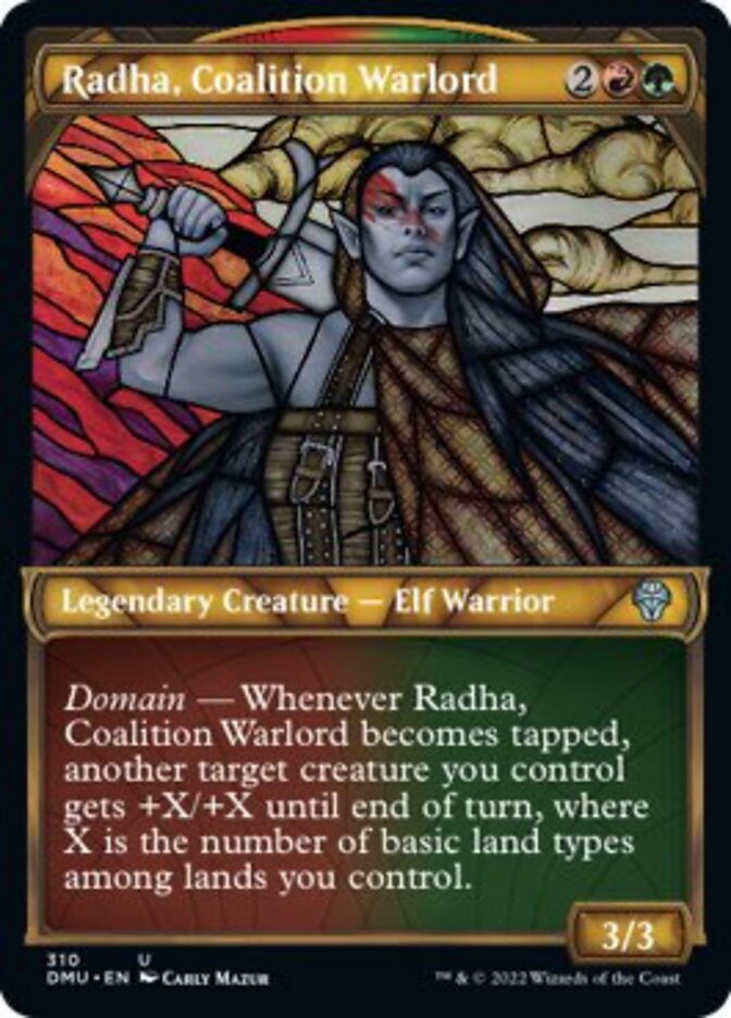 Radha, Coalition Warlord (Showcase) [Dominaria United] | Chromatic Games