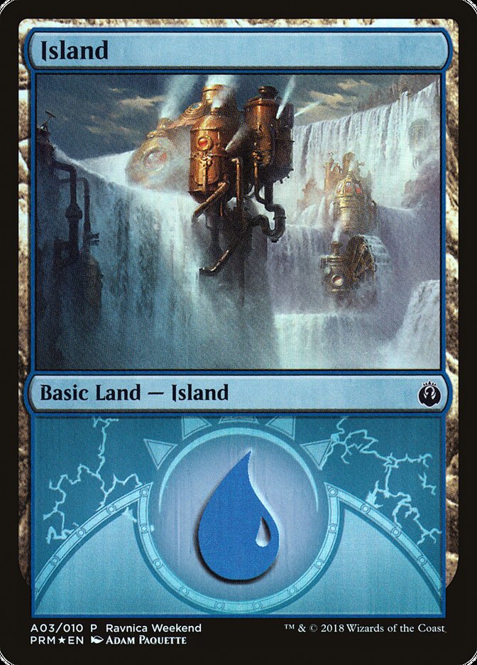 Island (A03) [Ravnica Allegiance Ravnica Weekend] | Chromatic Games