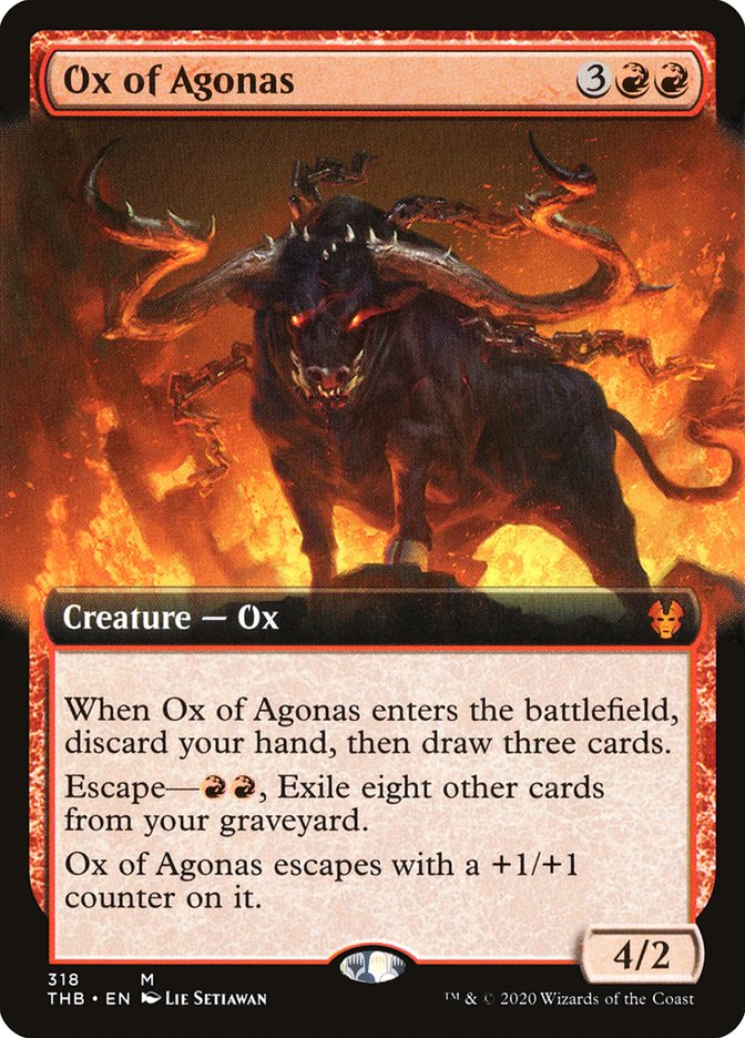 Ox of Agonas (Extended Art) [Theros Beyond Death] | Chromatic Games