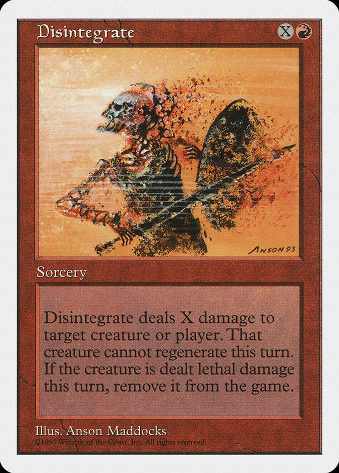 Disintegrate [Fifth Edition] | Chromatic Games