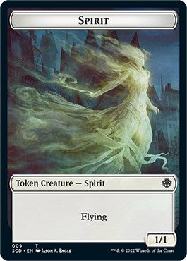 Cat Bird // Spirit Double-Sided Token [Starter Commander Decks] | Chromatic Games