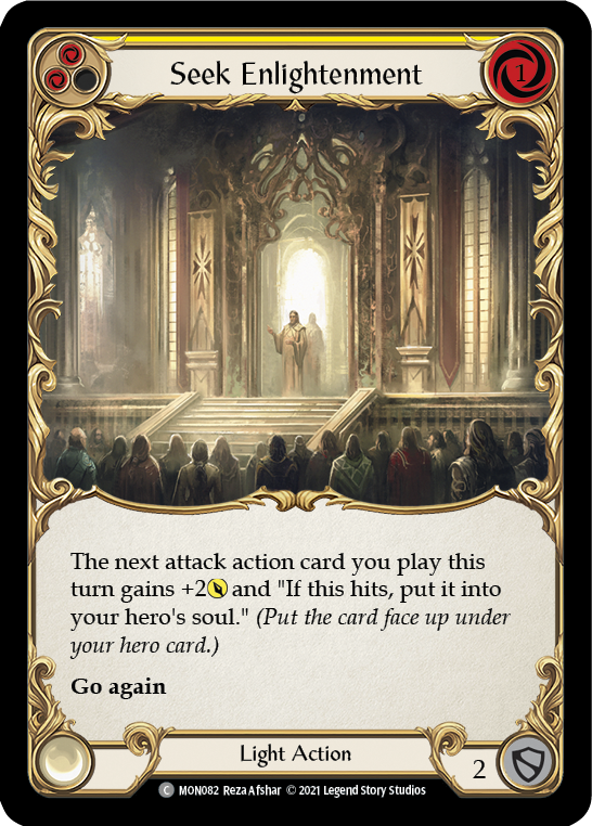 Seek Enlightenment (Yellow) [MON082] (Monarch)  1st Edition Normal | Chromatic Games