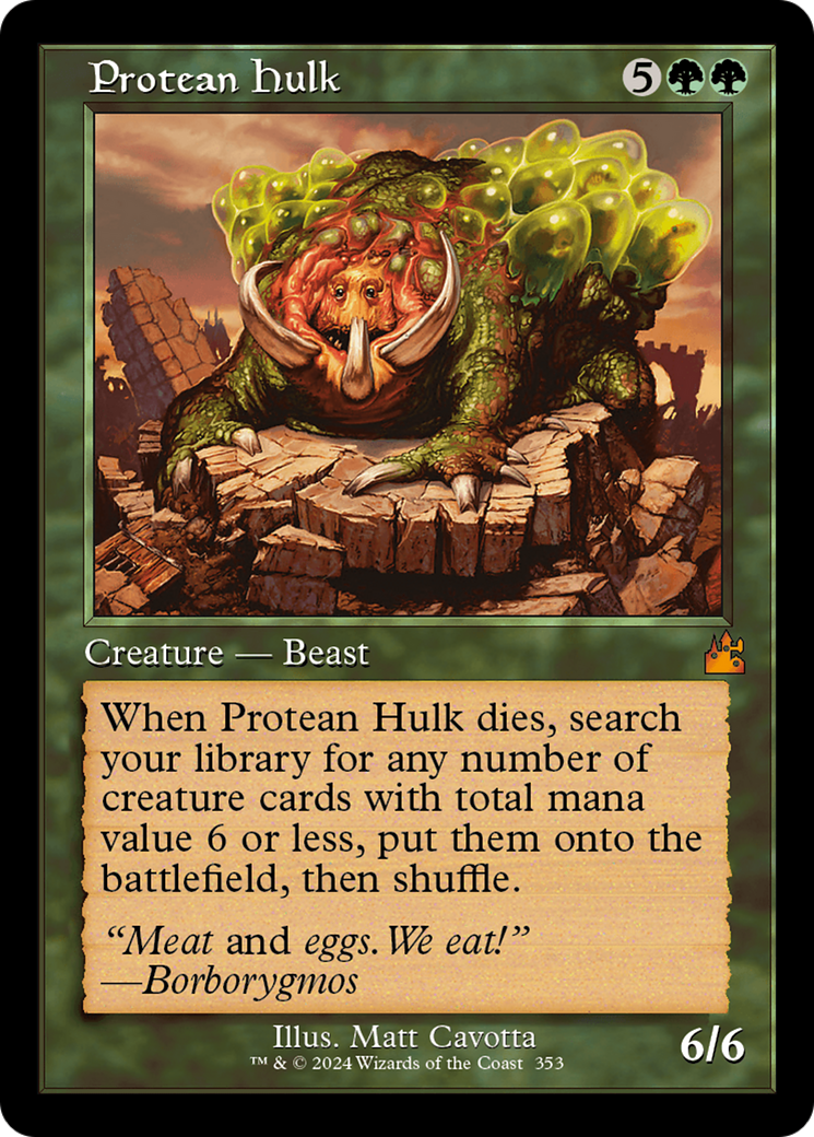 Protean Hulk (Retro Frame) [Ravnica Remastered] | Chromatic Games