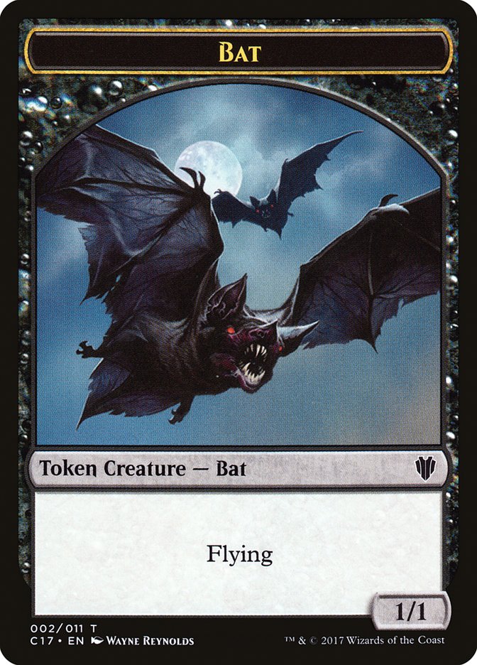 Bat // Vampire Double-Sided Token [Commander 2017 Tokens] | Chromatic Games