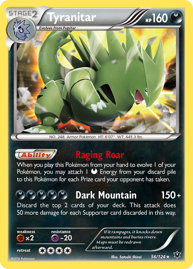 Tyranitar (56/124) [XY: Fates Collide] | Chromatic Games