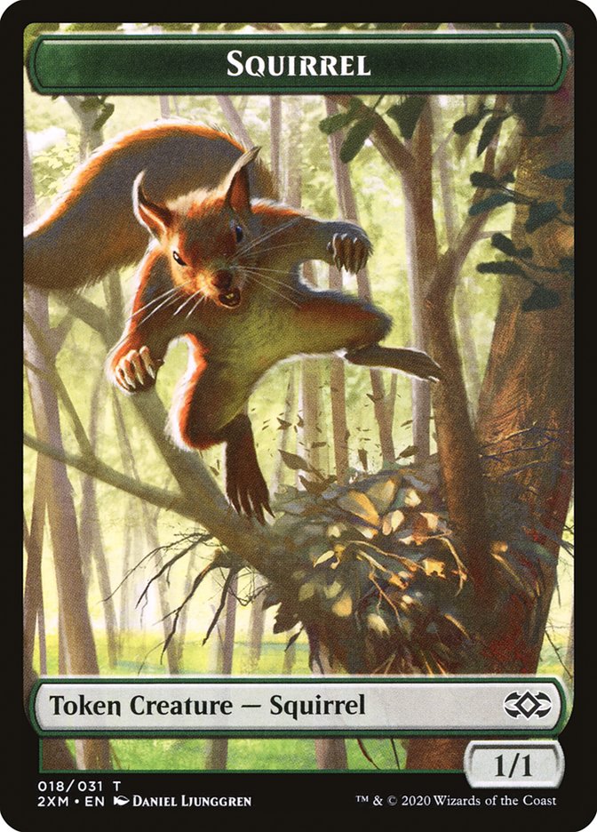 Squirrel Token [Double Masters Tokens] | Chromatic Games