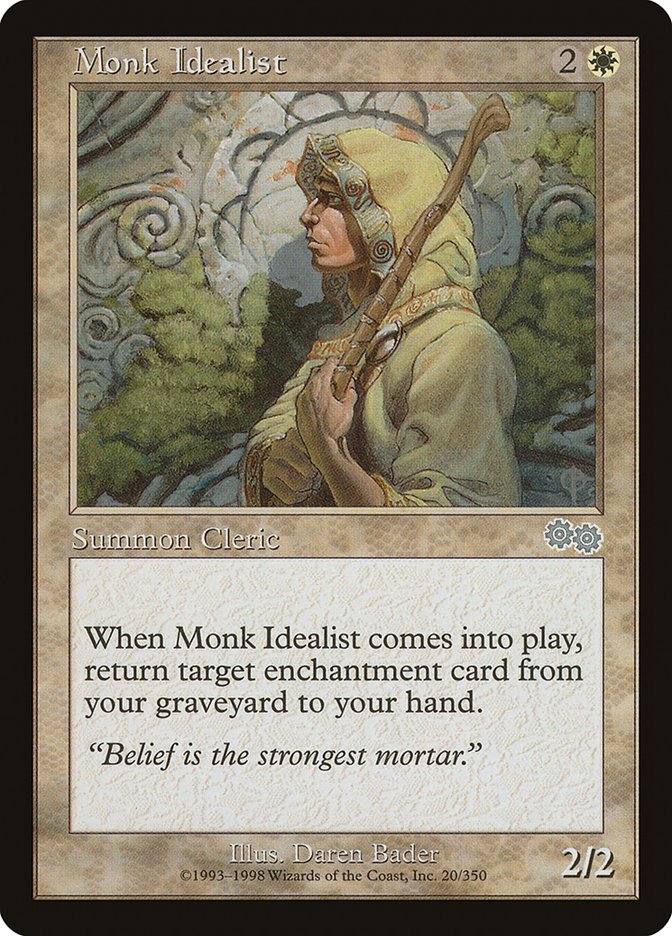 Monk Idealist [Urza's Saga] | Chromatic Games