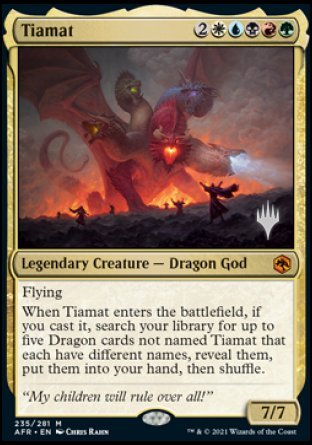 Tiamat (Promo Pack) [Dungeons & Dragons: Adventures in the Forgotten Realms Promos] | Chromatic Games