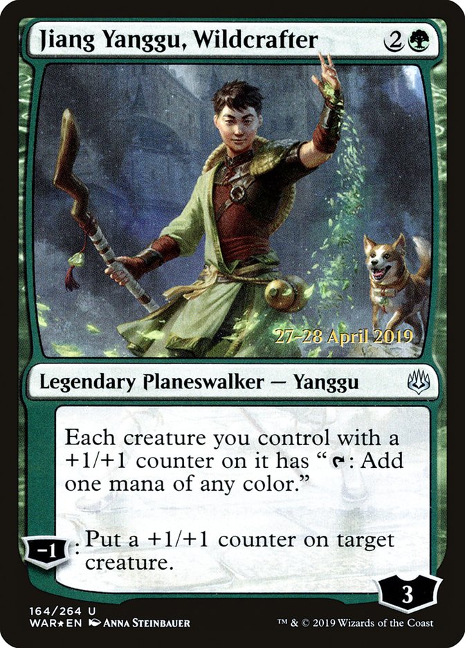 Jiang Yanggu, Wildcrafter [War of the Spark Prerelease Promos] | Chromatic Games