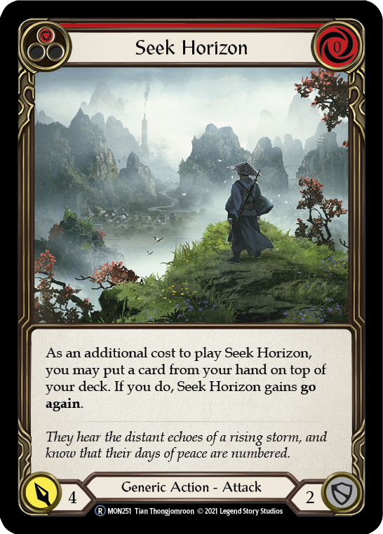 Seek Horizon (Red) [U-MON251] (Monarch Unlimited)  Unlimited Normal | Chromatic Games