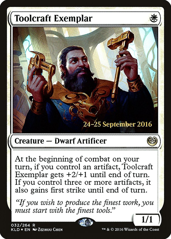 Toolcraft Exemplar [Kaladesh Prerelease Promos] | Chromatic Games