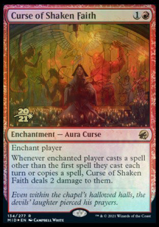 Curse of Shaken Faith [Innistrad: Midnight Hunt Prerelease Promos] | Chromatic Games