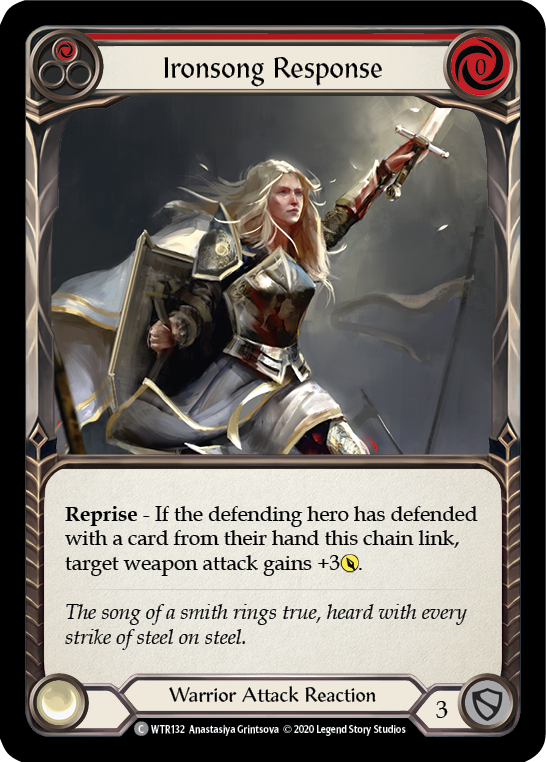Ironsong Response (Red) [U-WTR132] (Welcome to Rathe Unlimited)  Unlimited Rainbow Foil | Chromatic Games