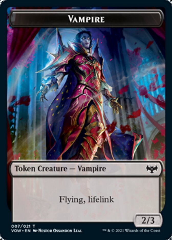 Vampire Token (007) [Innistrad: Crimson Vow Tokens] | Chromatic Games