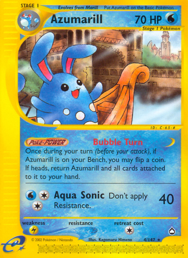 Azumarill (4/147) [Aquapolis] | Chromatic Games