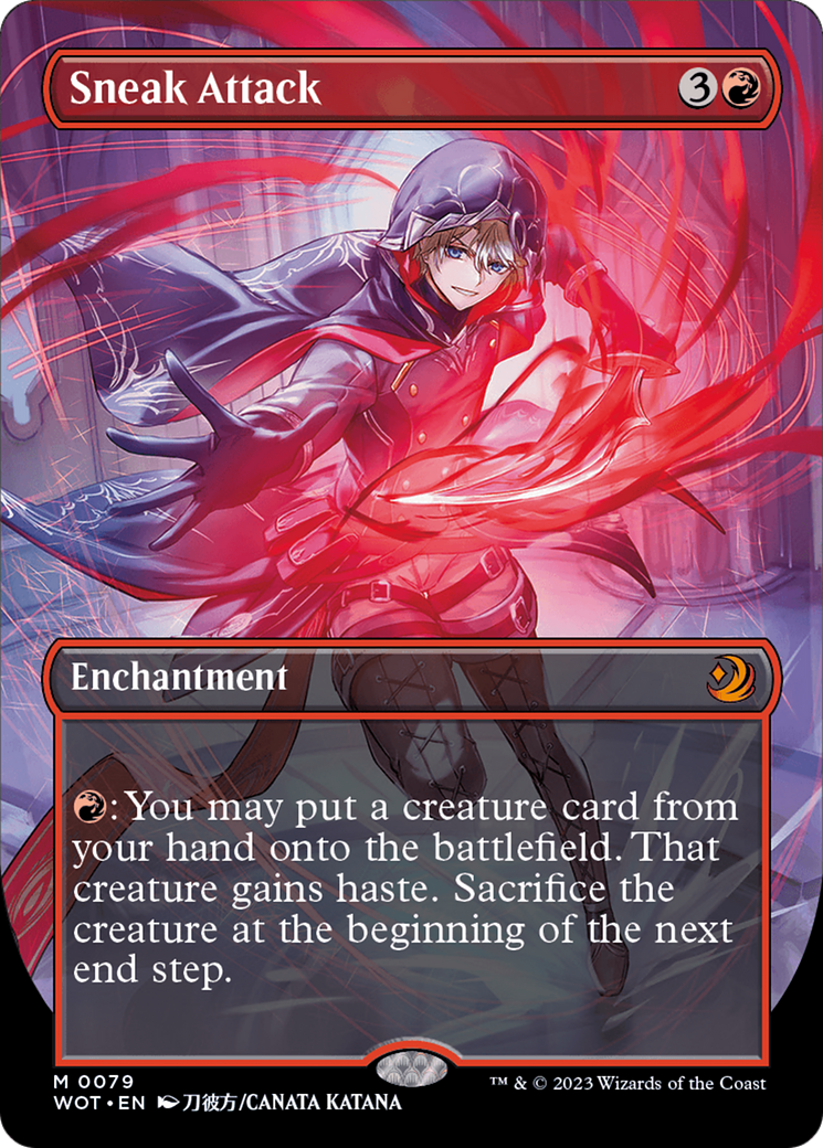 Sneak Attack (Anime Borderless) [Wilds of Eldraine: Enchanting Tales] | Chromatic Games
