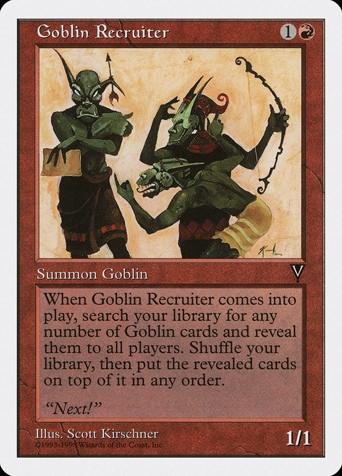 Goblin Recruiter [Anthologies] | Chromatic Games