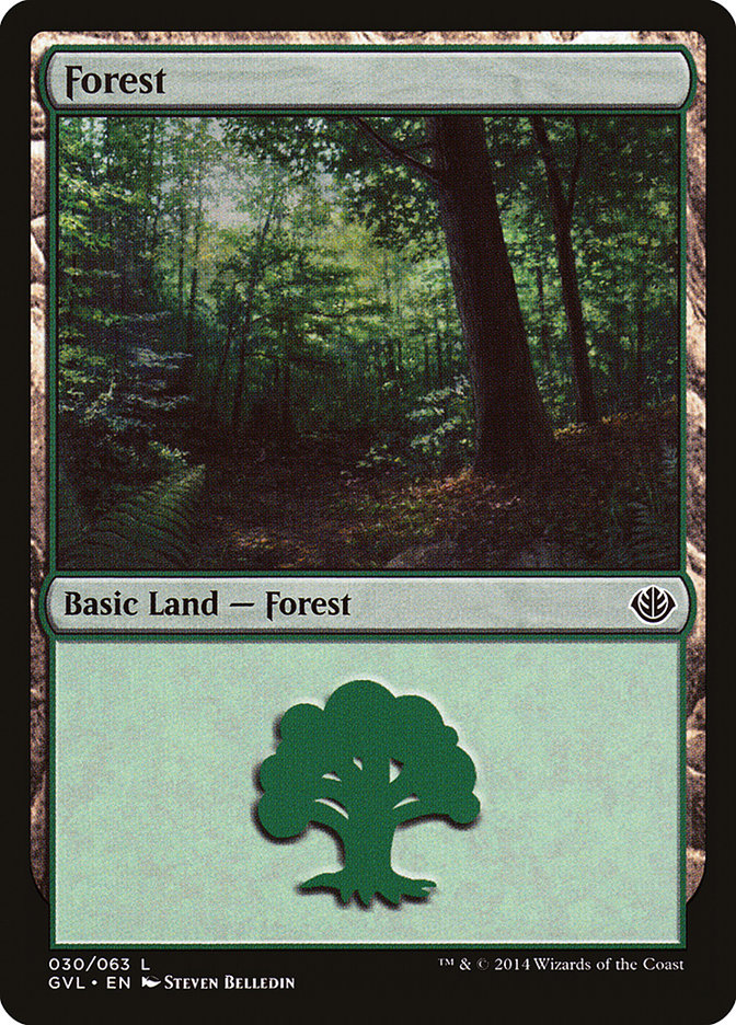 Forest (30) (Garruk vs. Liliana) [Duel Decks Anthology] | Chromatic Games