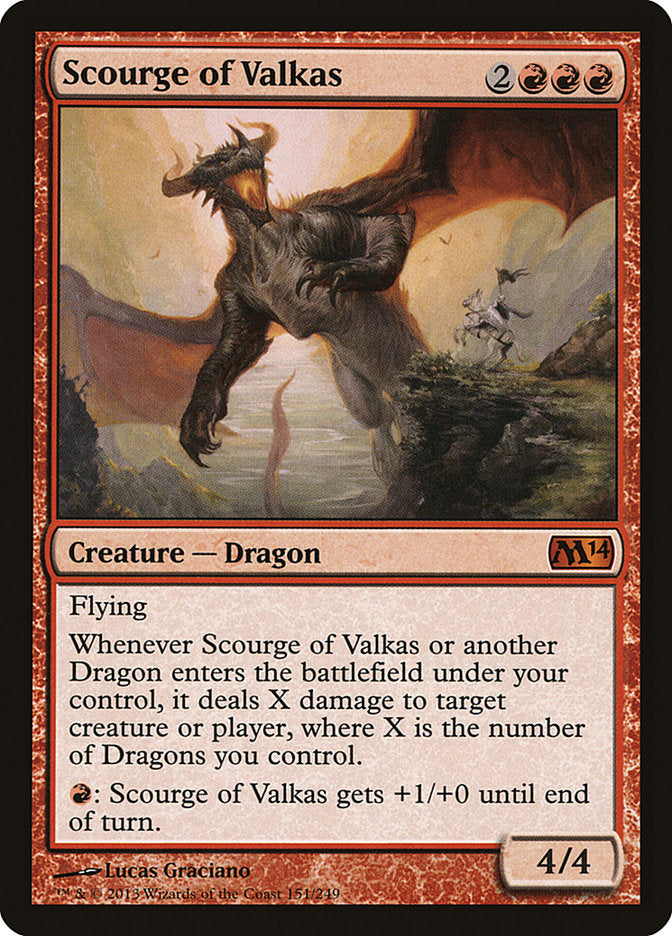 Scourge of Valkas [Magic 2014] | Chromatic Games