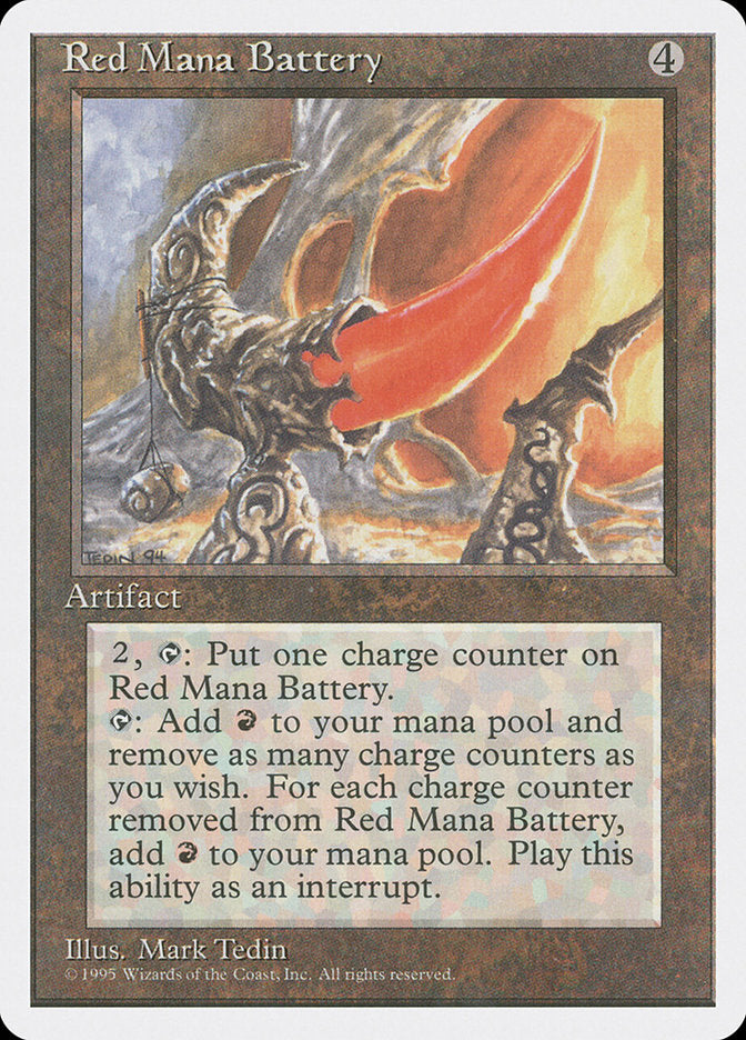 Red Mana Battery [Fourth Edition] | Chromatic Games