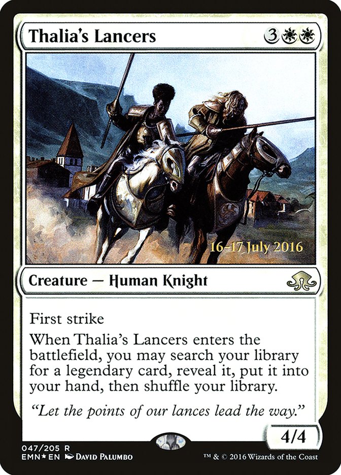 Thalia's Lancers [Eldritch Moon Prerelease Promos] | Chromatic Games