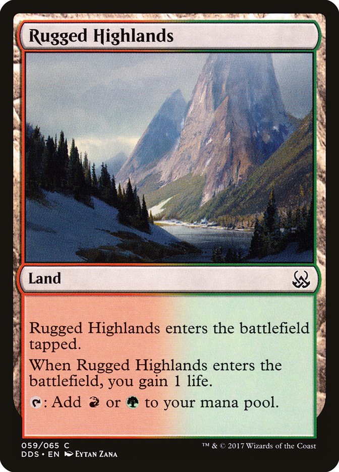 Rugged Highlands [Duel Decks: Mind vs. Might] | Chromatic Games