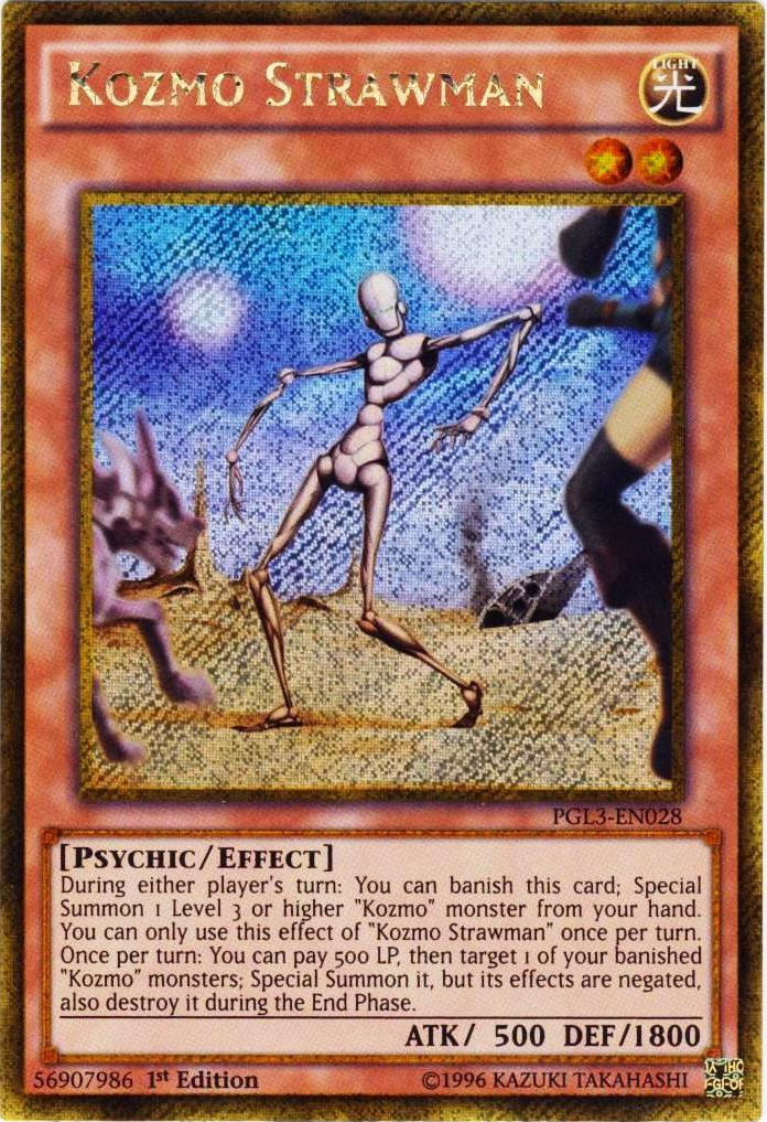 Kozmo Strawman [PGL3-EN028] Gold Secret Rare | Chromatic Games