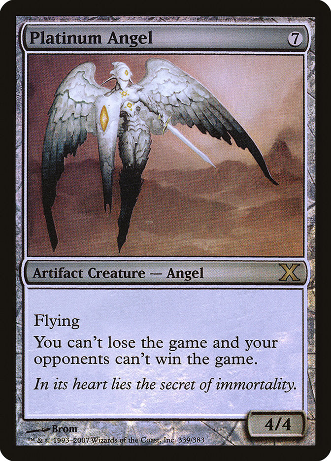 Platinum Angel (Premium Foil) [Tenth Edition] | Chromatic Games