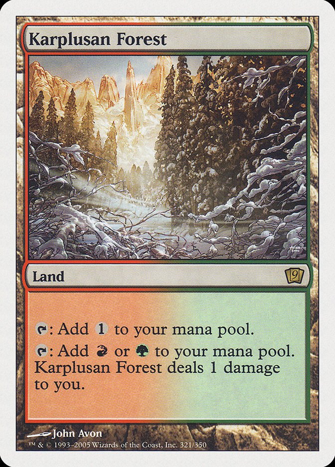 Karplusan Forest [Ninth Edition] | Chromatic Games