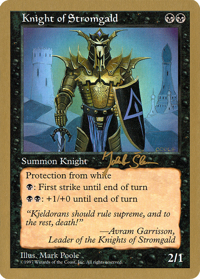 Knight of Stromgald (Jakub Slemr) [World Championship Decks 1997] | Chromatic Games