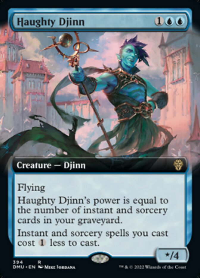 Haughty Djinn (Extended Art) [Dominaria United] | Chromatic Games