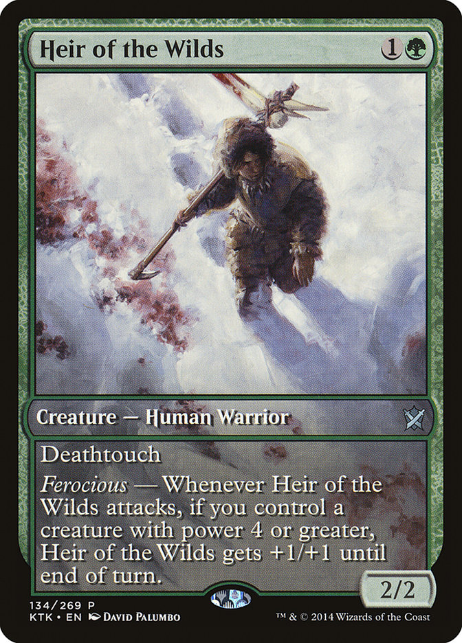 Heir of the Wilds (Game Day) (Extended Art) [Khans of Tarkir Promos] | Chromatic Games