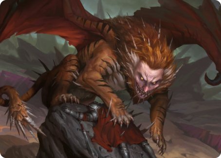 Manticore Art Card [Dungeons & Dragons: Adventures in the Forgotten Realms Art Series] | Chromatic Games