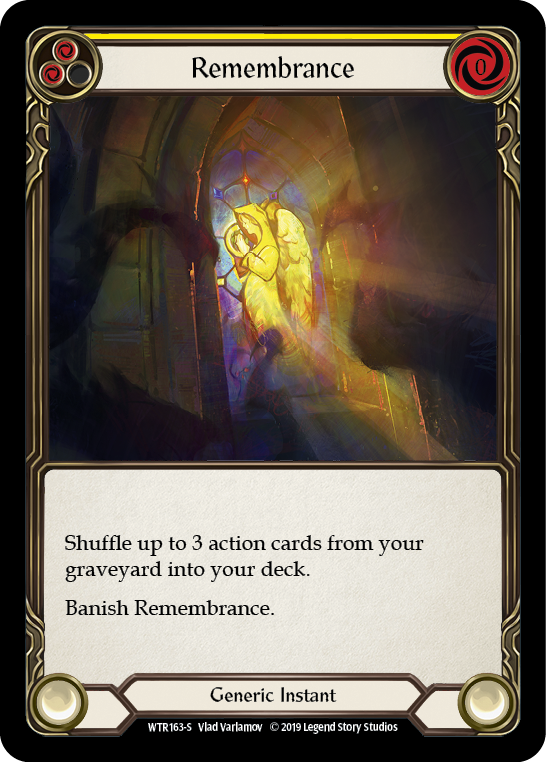 Remembrance [WTR163-S] (Welcome to Rathe)  Alpha Print Rainbow Foil | Chromatic Games