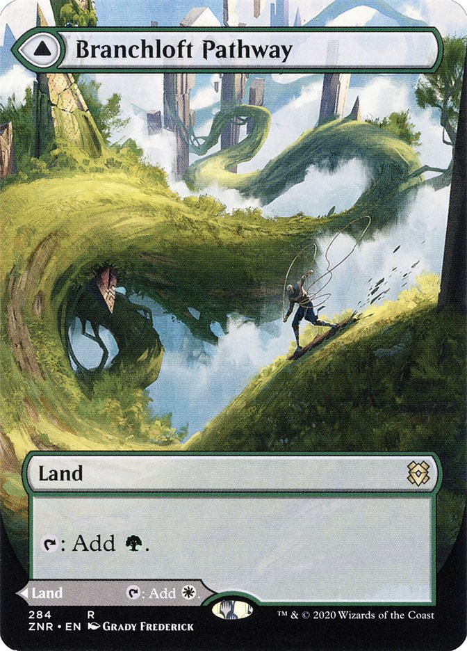 Branchloft Pathway // Boulderloft Pathway (Borderless Alternate Art) [Zendikar Rising] | Chromatic Games