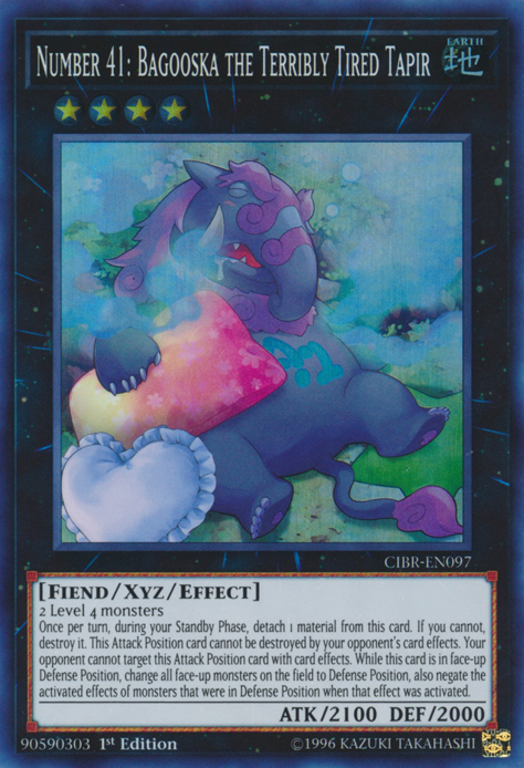 Number 41: Bagooska the Terribly Tired Tapir [CIBR-EN097] Super Rare | Chromatic Games