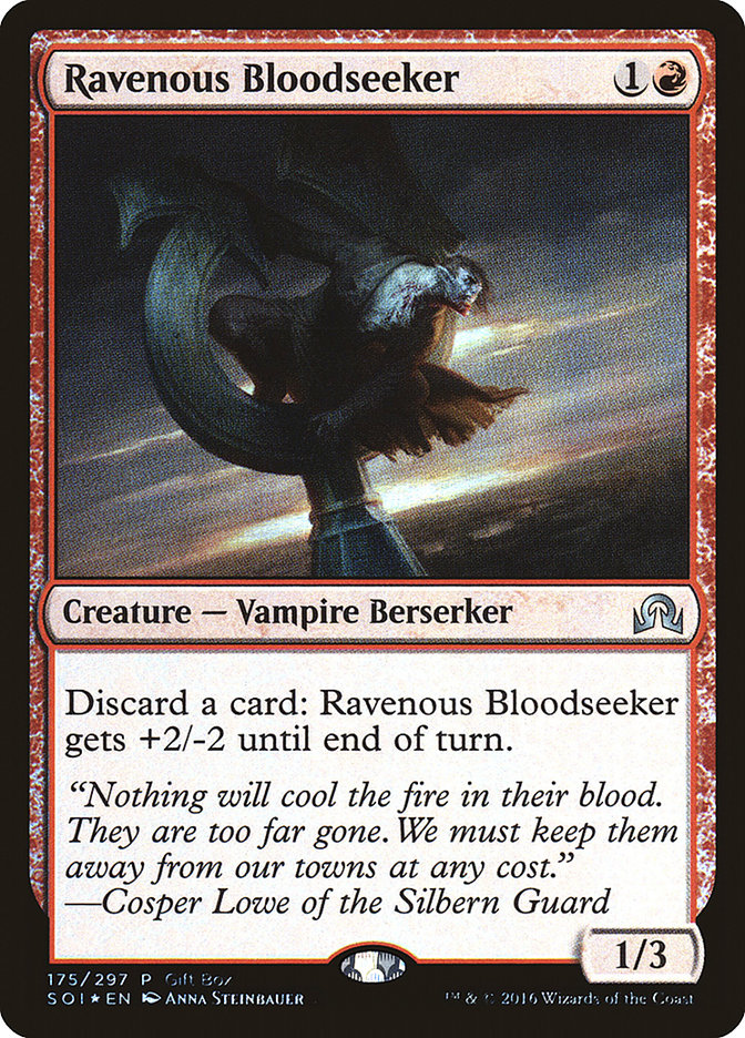 Ravenous Bloodseeker (Gift Box) [Shadows over Innistrad Promos] | Chromatic Games