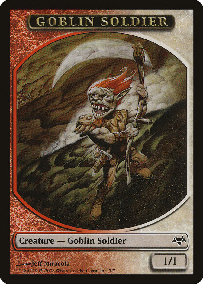 Goblin Soldier Token [Eventide Tokens] | Chromatic Games